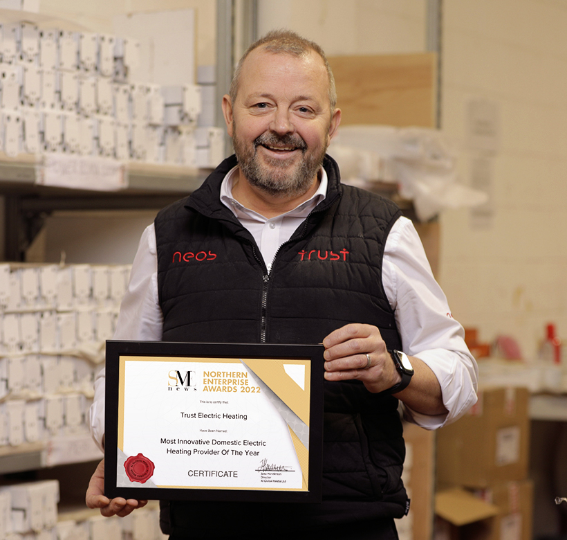 Domestic Electrical Heating Provider of the Year Innovation and Excellence Awards 2022 Photo